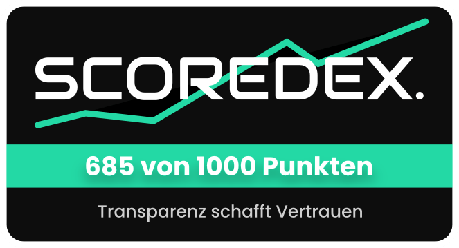 Scoredex-Siegel für RÖDIGER & PARTNER GmbH Versicherungsvermittlung