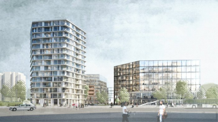 MAGNA Real Estate Hamburger Postbankareal - MAGNA Real Estate treibt die Projektentwicklung des Postbankareals in der Hamburger City Nord konsequent voran / Bildrechte: MAGNA Real Estate AG, Sauerbruch Hutton