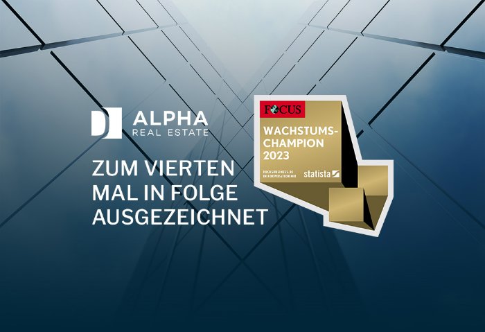 Wachstumschampion 2023 Alpha Real Estate Group - Focus Business Wachstumschampion 2023