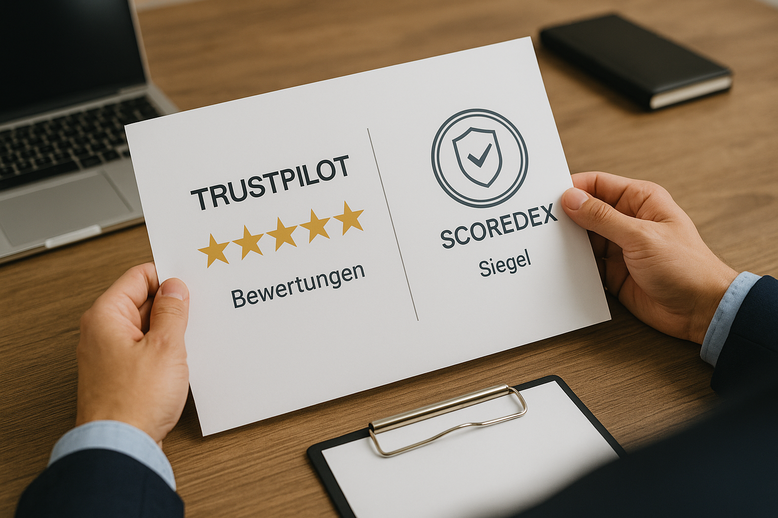 Woran erkennt man Fake-Bewertungen auf Trustpilot & Co.? Was ist der Unterschied zu Scoredex?