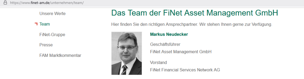 FiNet Financial Services Network AG - Markus Neudecker