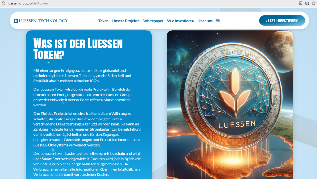 Luessen Token - Luessen Technology - LCG Energy Technology GmbH