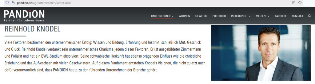 PANDION AG (Screenshot Webseite)