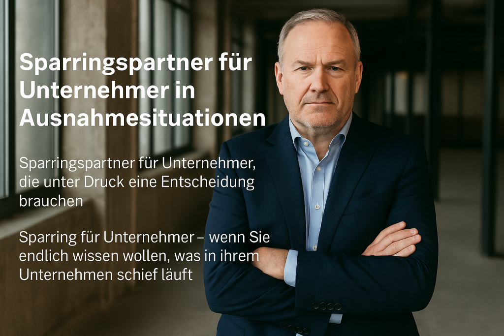 Jürgen Wrede – wrede-sparring – Sparringspartner für Unternehmer in Ausnahmesituationen – Der Faktencheck