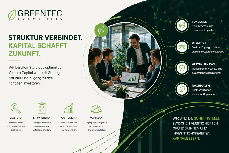 GreenTec Consulting: Einordnung des Ansatzes zur Startup-Finanzierung