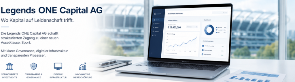 Legends ONE Capital AG: Strukturierte Investments im globalen Sportmarkt