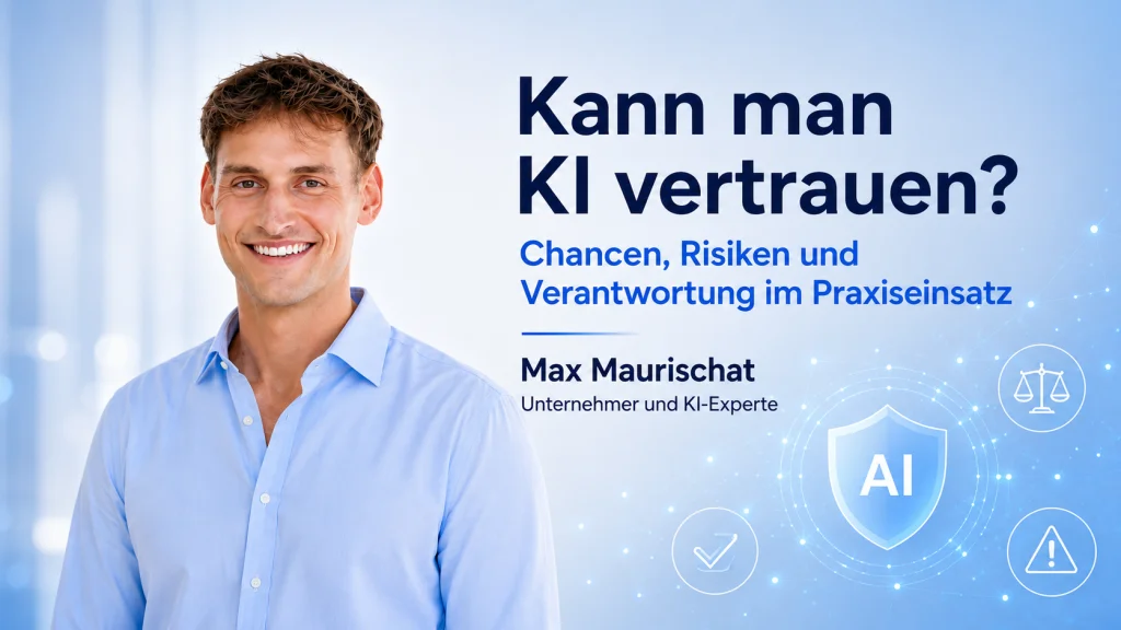 Wie zuverlässig ist KI? SCOREDEX-Geschäftsführer Max Maurischat über Chancen, Risiken und Verantwortung