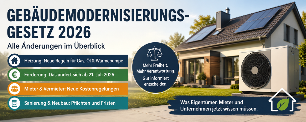 Das Wichtigste zum Gebäudemodernisierungsgesetz