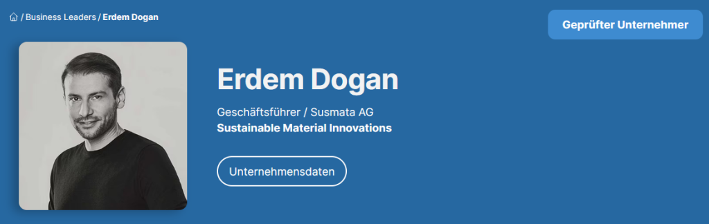 Erdem Dogan
Geschäftsführer / Susmata AG