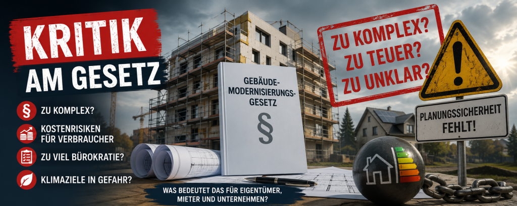 Kritik am Gebäudemodernisierungsgesetz