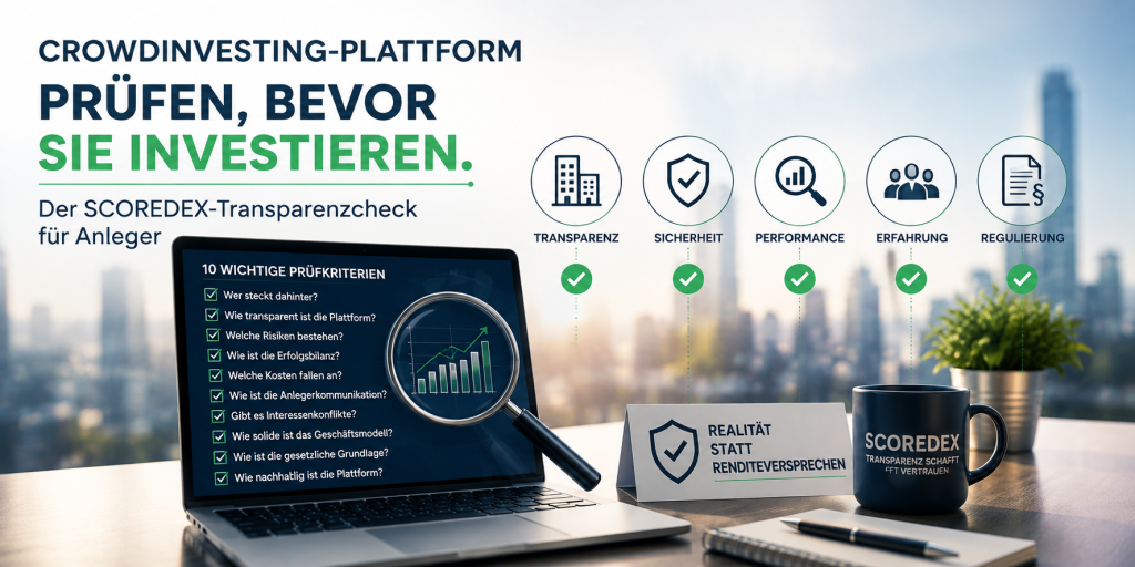 Crowdinvesting unter der Lupe: Der SCOREDEX-Transparenzcheck