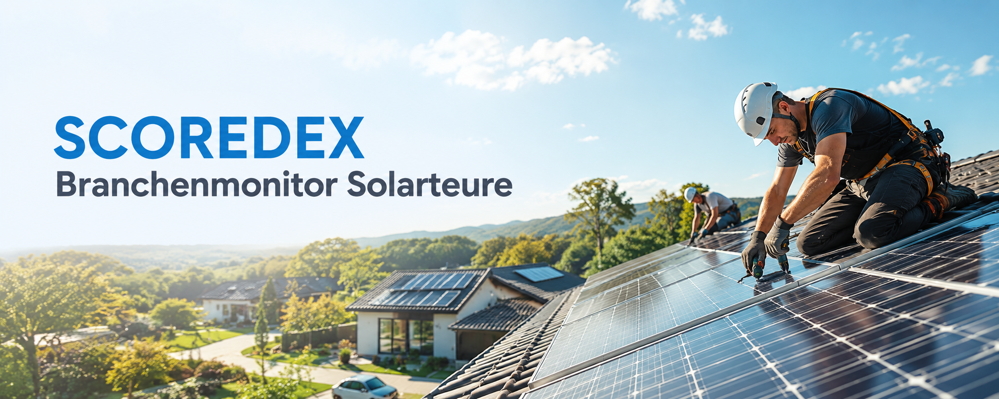 SCOREDEX Branchenmonitor Solarteure 2026: Woran erkennt man einen seriösen Solarfachbetrieb?